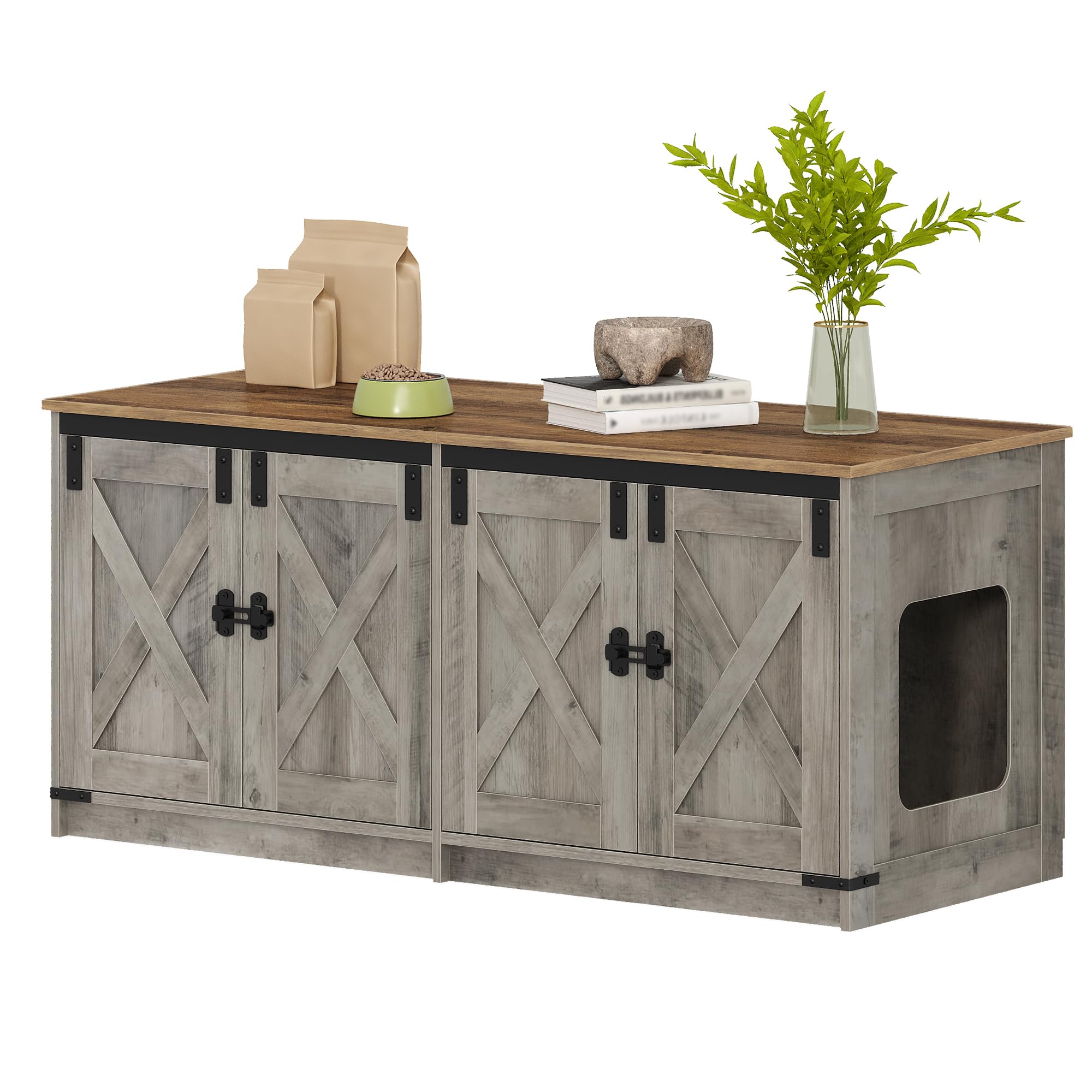 Hzuaneri end-table setup lets the cabinet blend with living room furniture