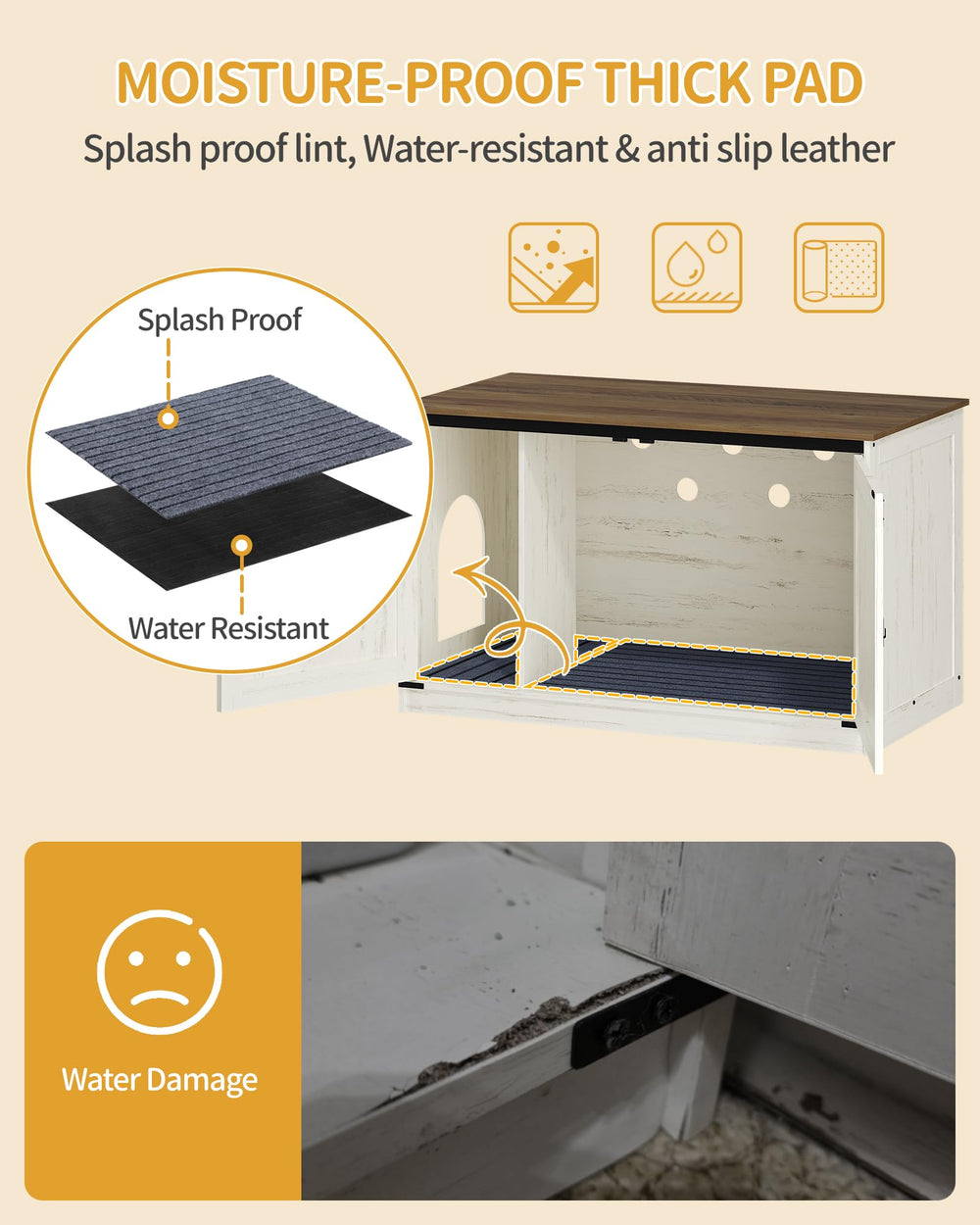 Front door lock keeps pets secure and private