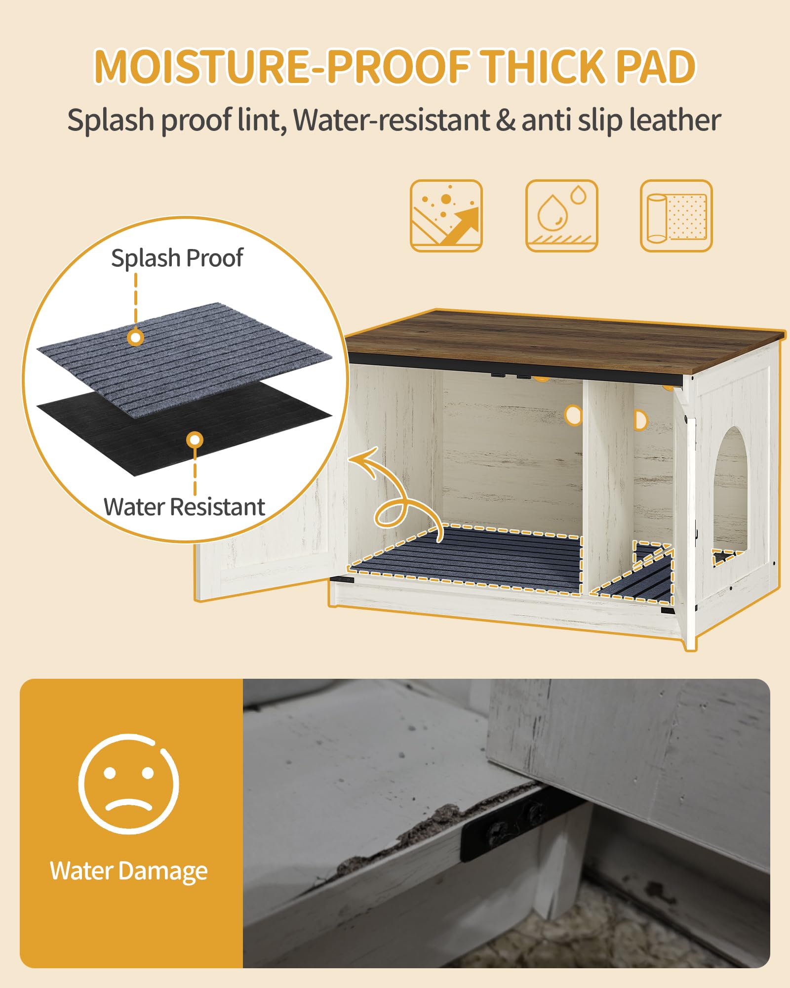 Hzuaneri front door lock keeps litter area private and secure