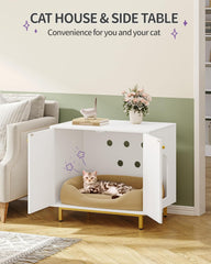 Hzuaneri interior-fit image highlights compatibility with most standard litter boxes.