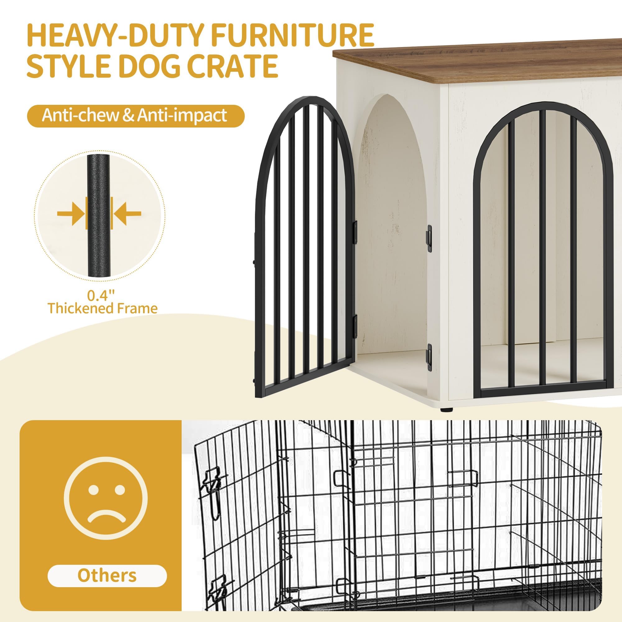 Hzuaneri inside dimensions accommodate medium dog breeds comfortably.
