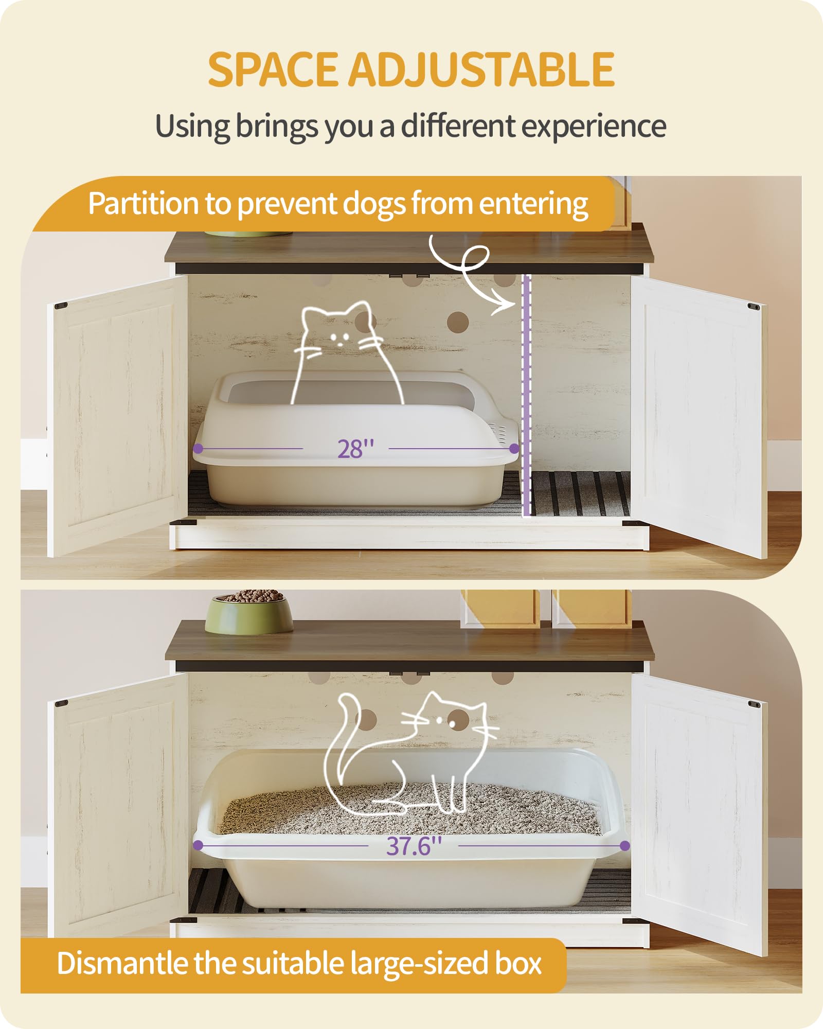 Left or right entry door option to fit your room layout