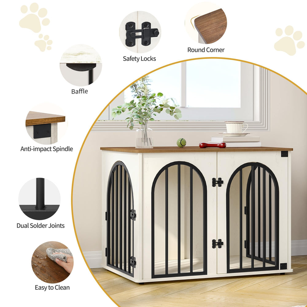 Hzuaneri pet house doubles as a TV stand for versatile spaces.