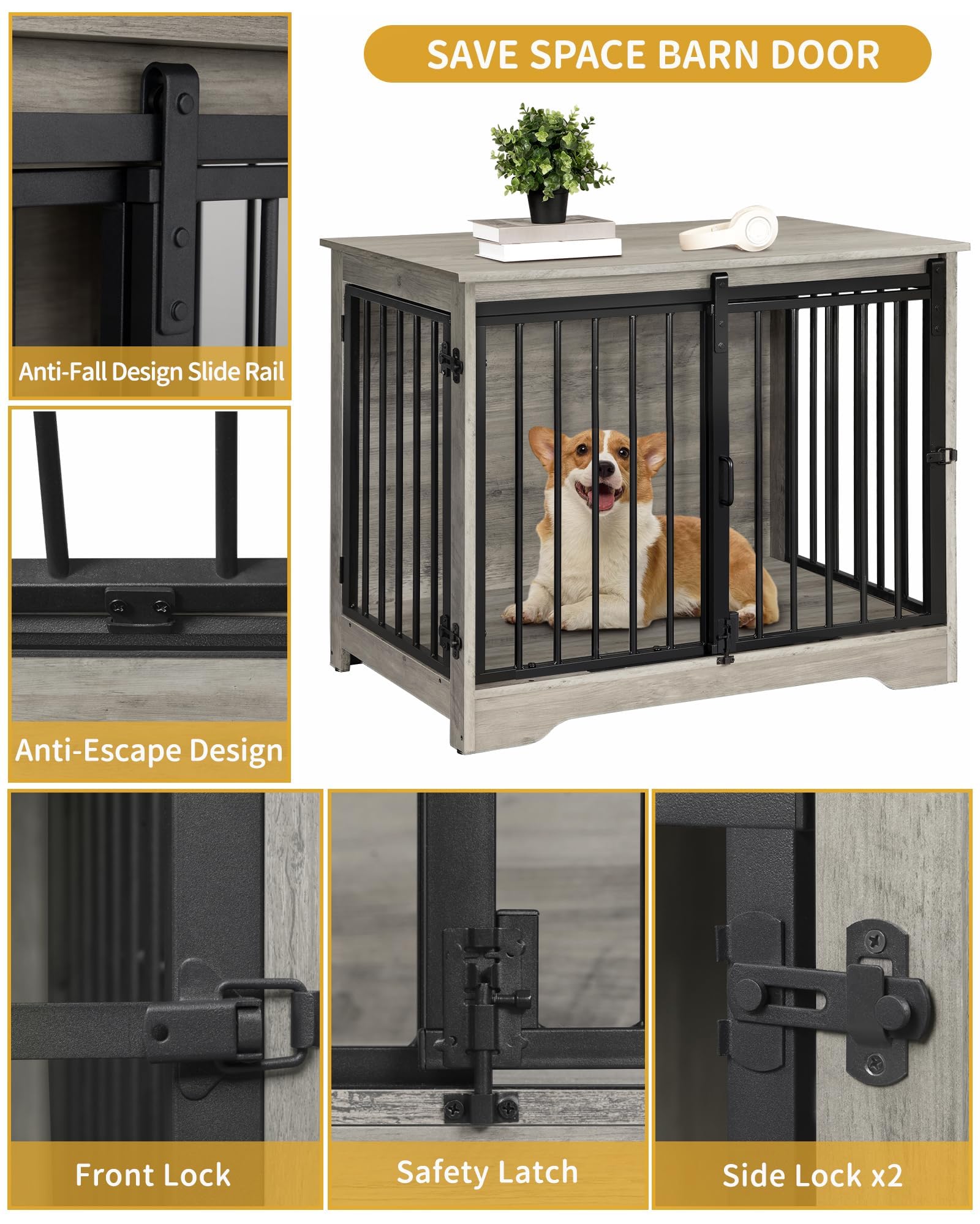 Hzuaneri multipurpose crate table for versatile living spaces