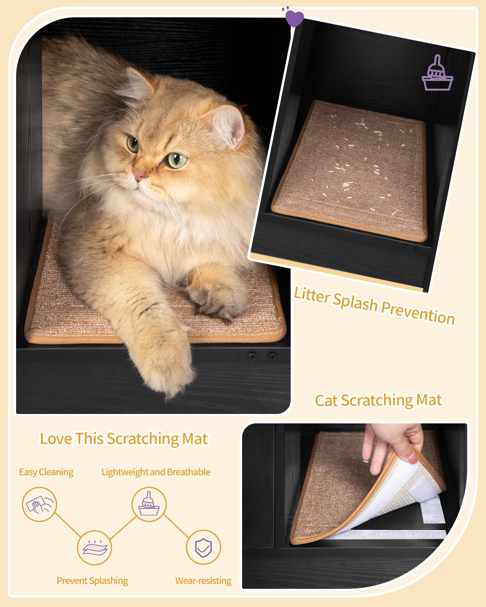 Hzuaneri cat scratching ball with bell feature for playful enrichment.