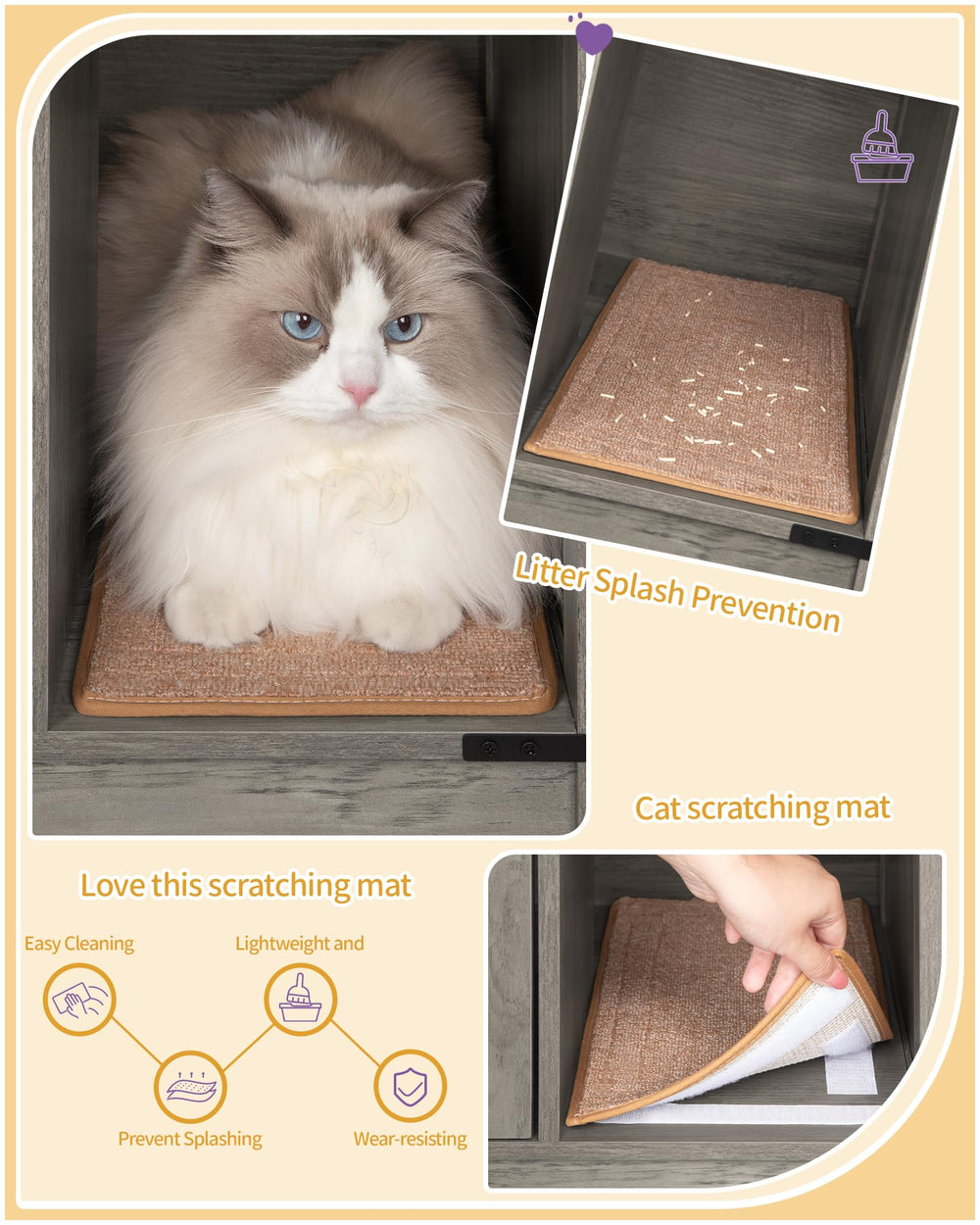 Hzuaneri included scratching ball with bell adds interactive play.