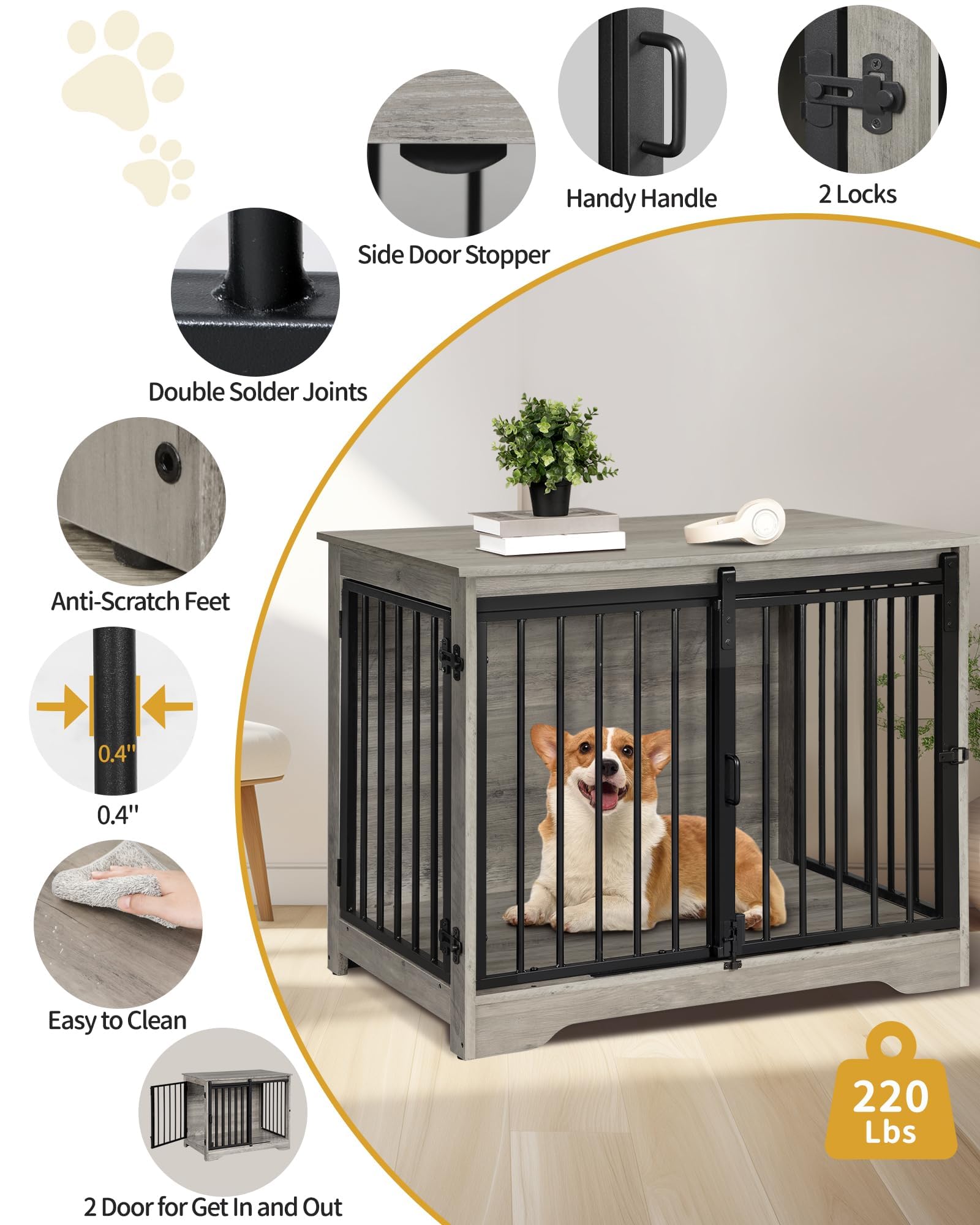 Hzuaneri sliding side door with multi-lock offers easy access and security