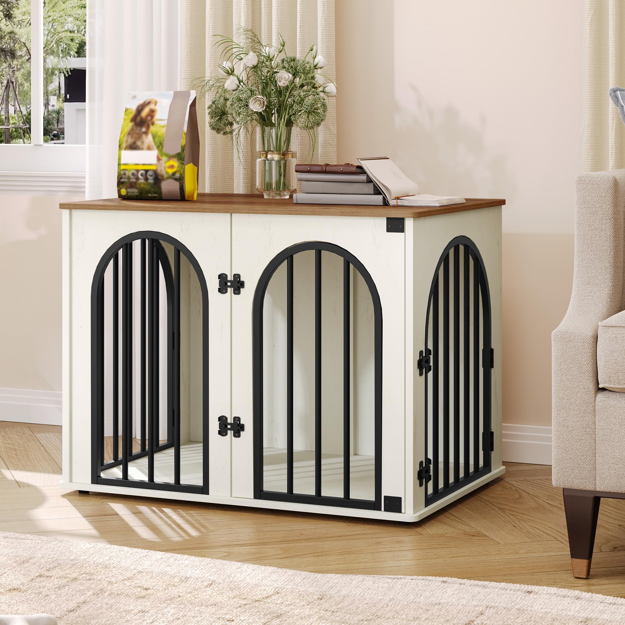 Hzuaneri crate suitable for small dog breeds like Chihuahua or Pug