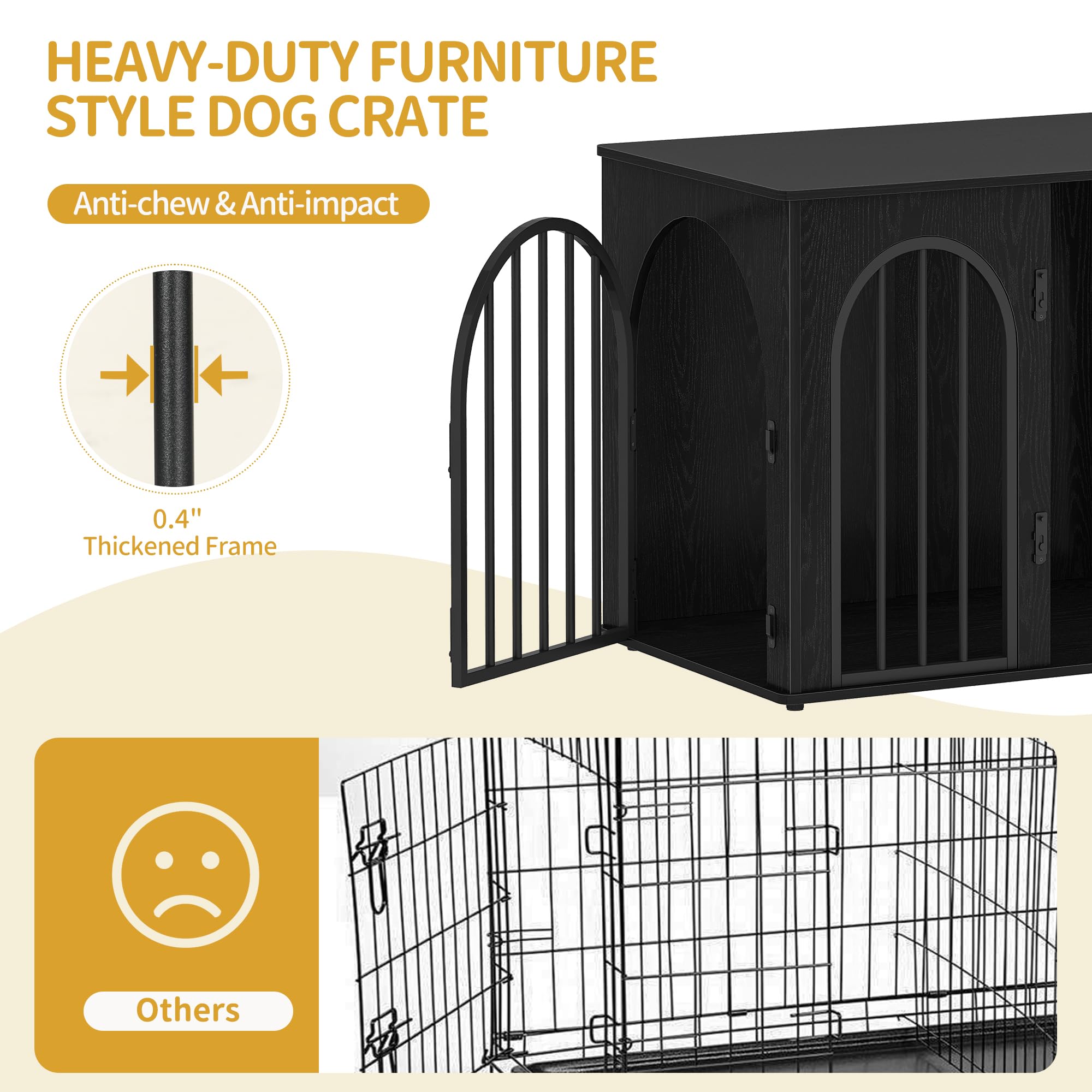 Hzuaneri small-dog crate inner dimensions suitable for tiny breeds