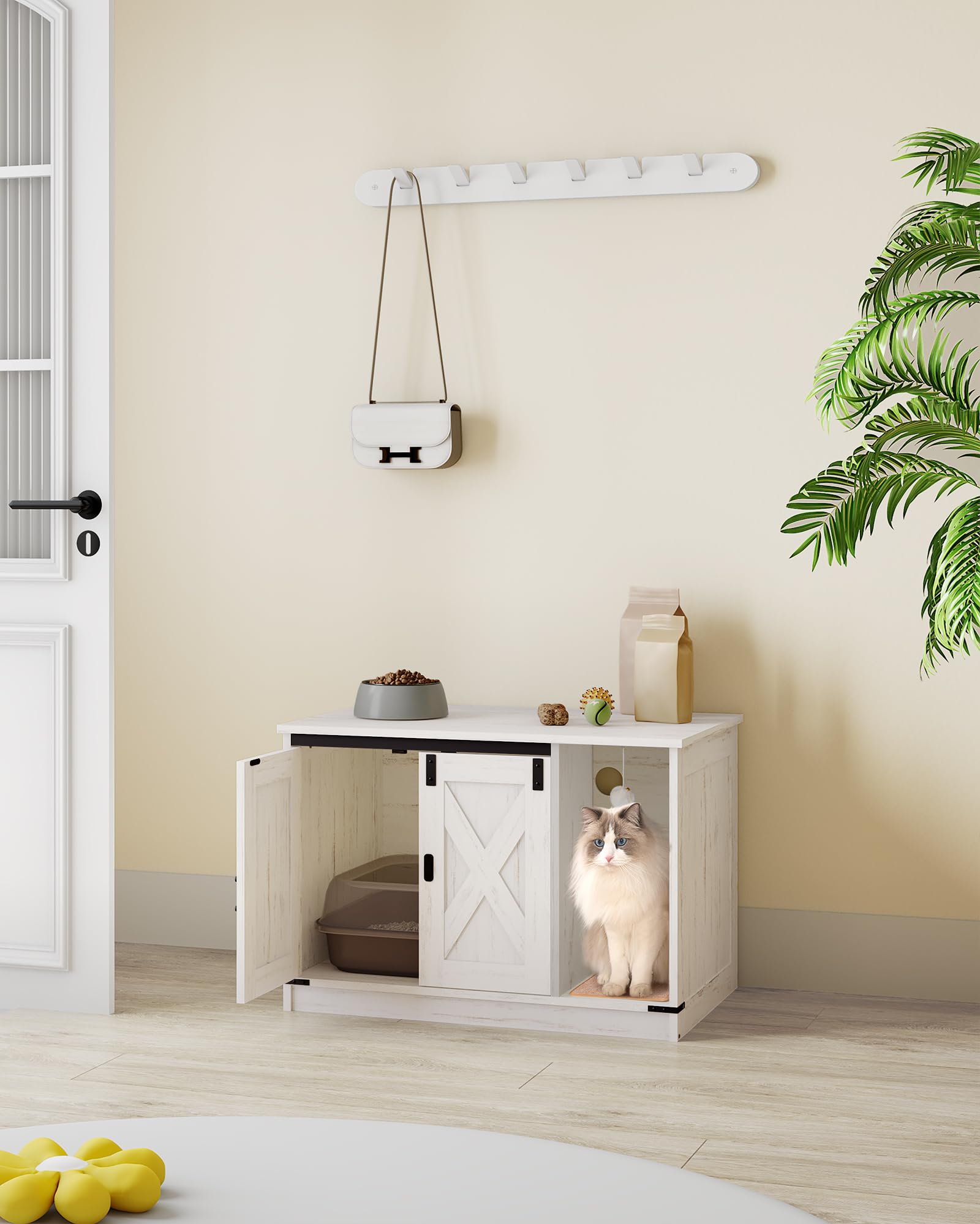 Hzuaneri spacious-31-5x19-7x20-9-inch enclosure fits hallway or bedroom.