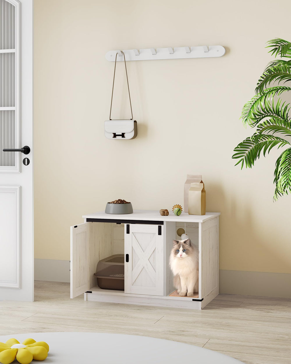 Hzuaneri spacious-31-5x19-7x20-9-inch enclosure fits hallway or bedroom.