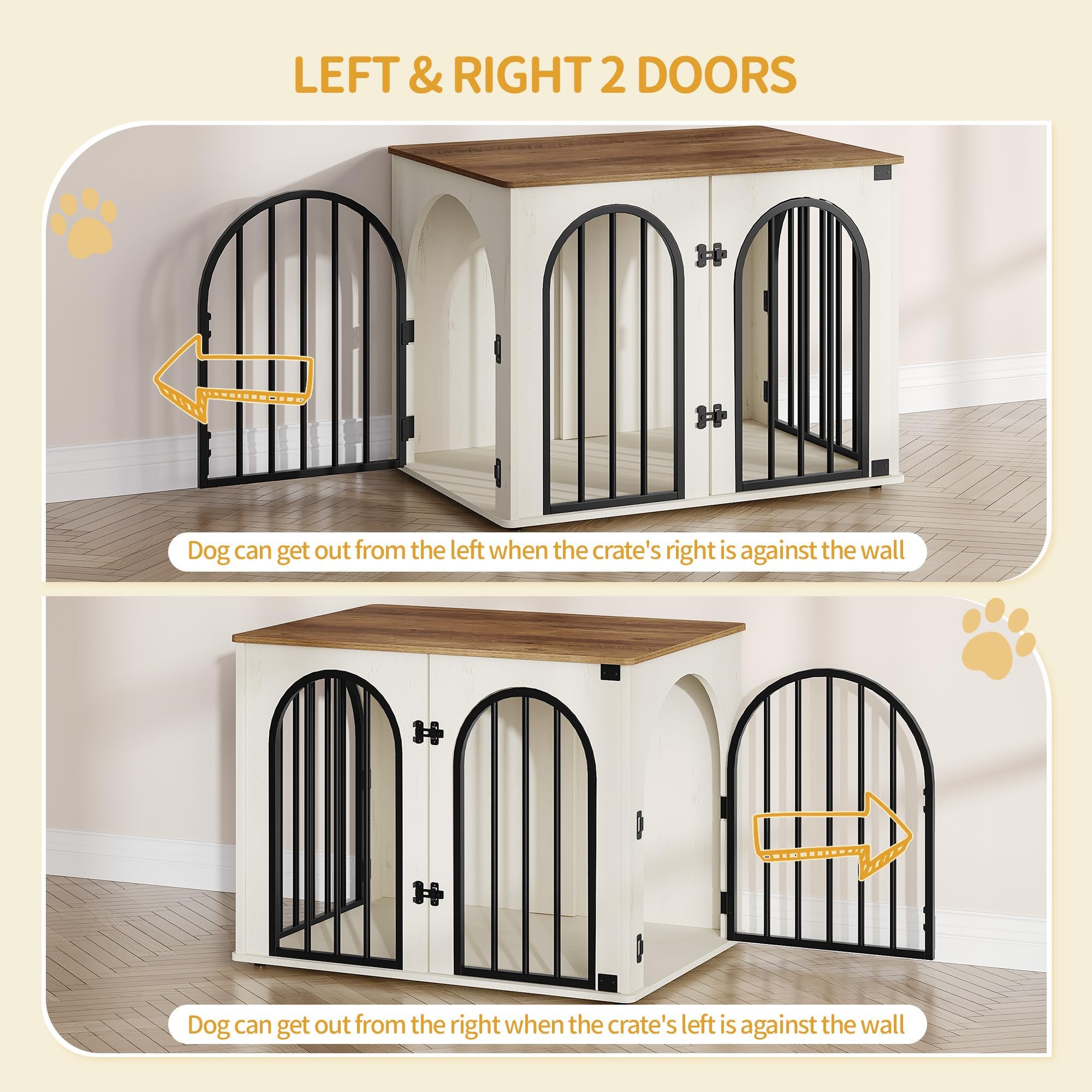 Hzuaneri three door access for easy pet entry from multiple sides