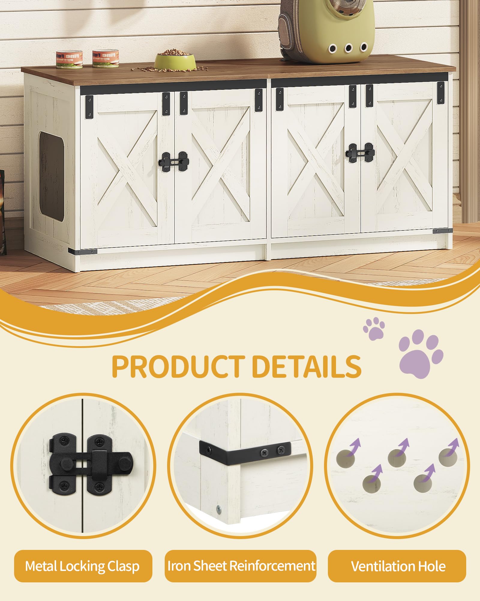 Hzuaneri ventilation holes promote airflow within the enclosure