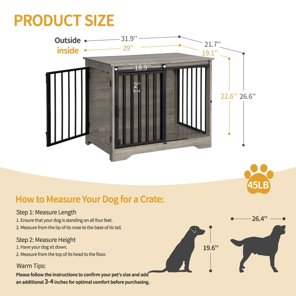 Hzuaneri wooden kennel interior reveals sturdy construction and easy cleaning
