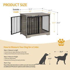 Hzuaneri wooden kennel interior reveals sturdy construction and easy cleaning
