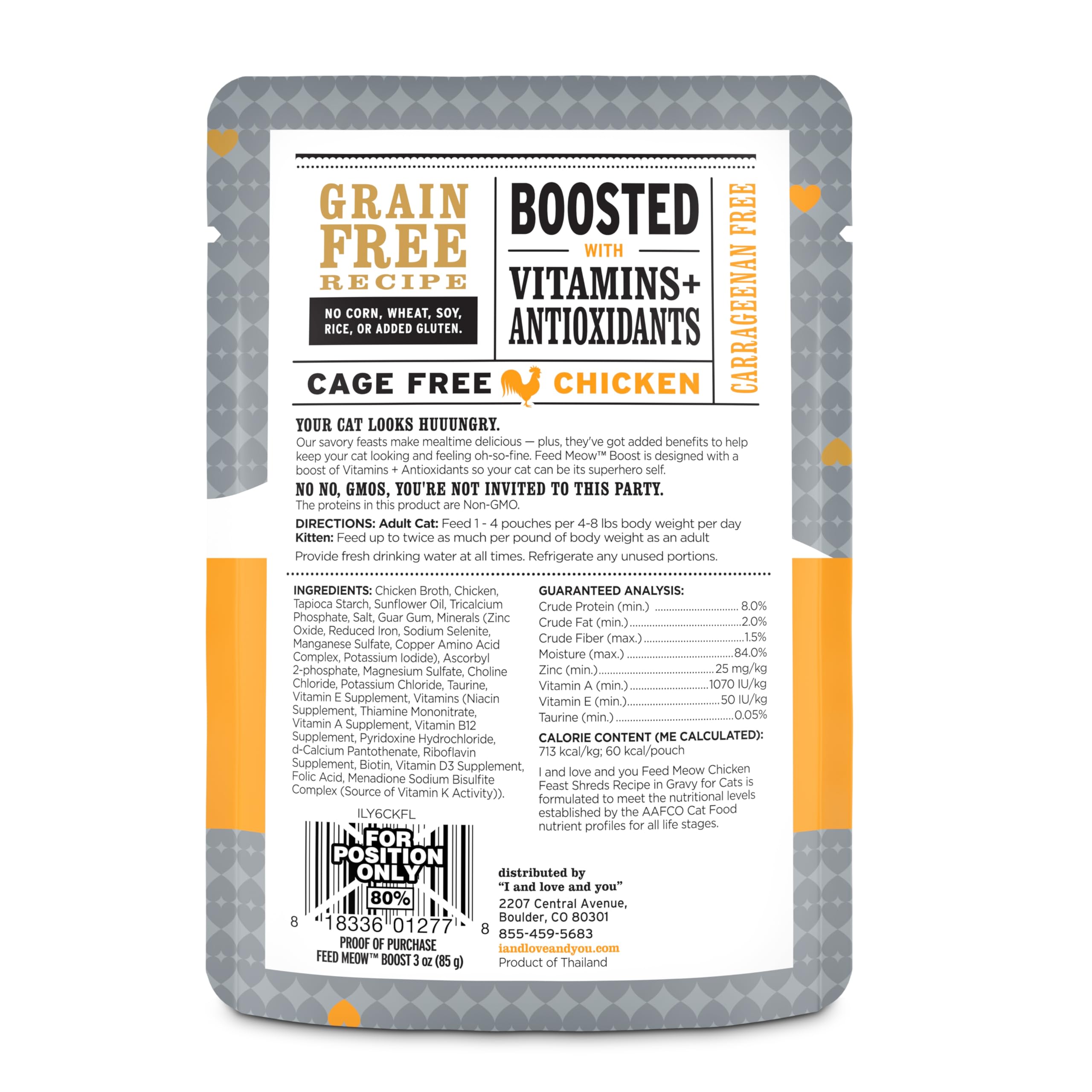i and love and you feed meow boost chicken grain-free broth for hydration.