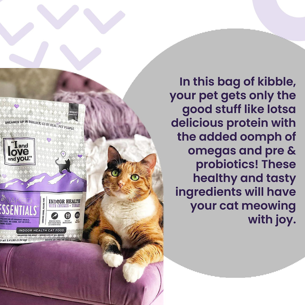 Real chicken and duck protein in I and Love and You Naked Essentials kibble.