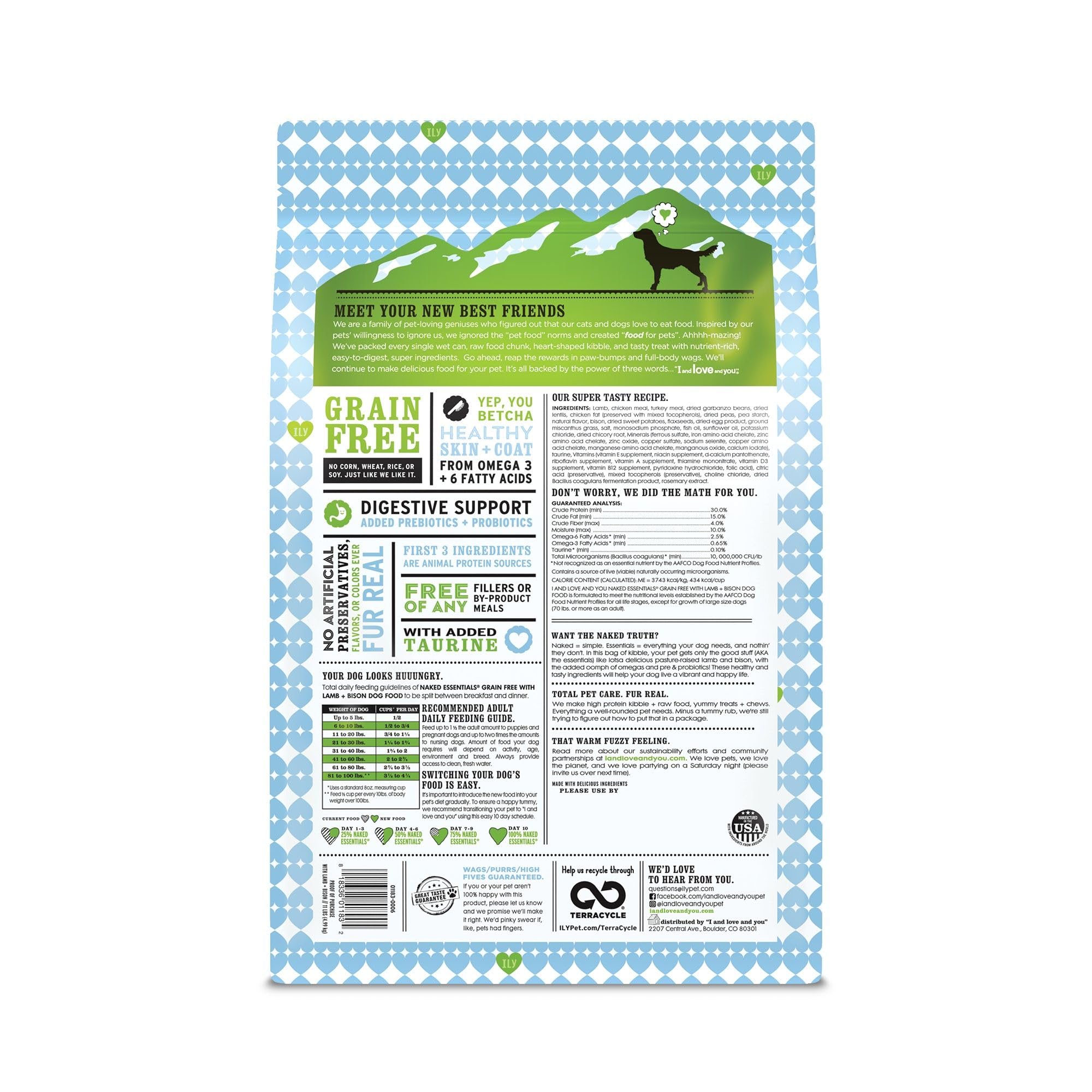 I and love and you Naked Essentials kibble close-up reveals crunchy bites for tasty daily meals