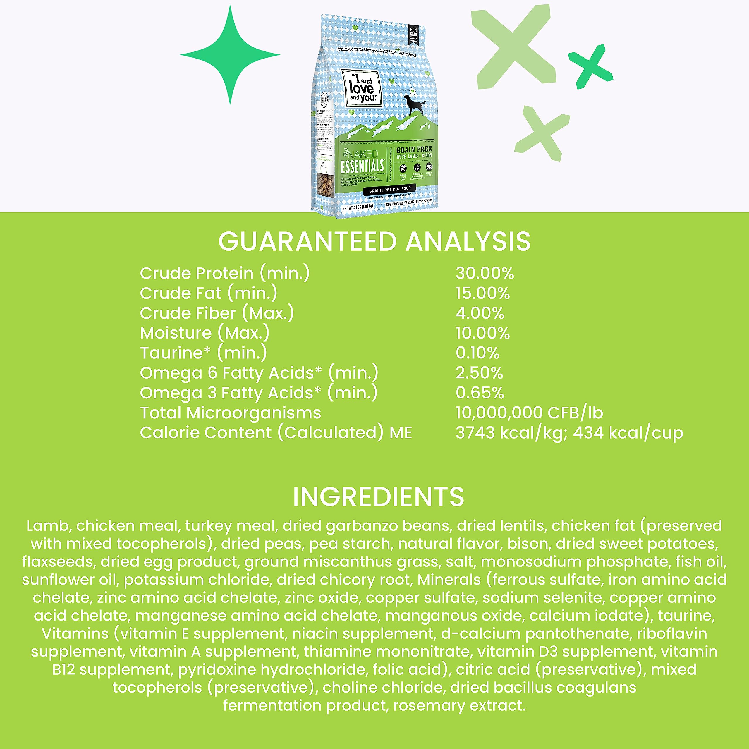 No-fillers kibble from Naked Essentials for lean nutrition