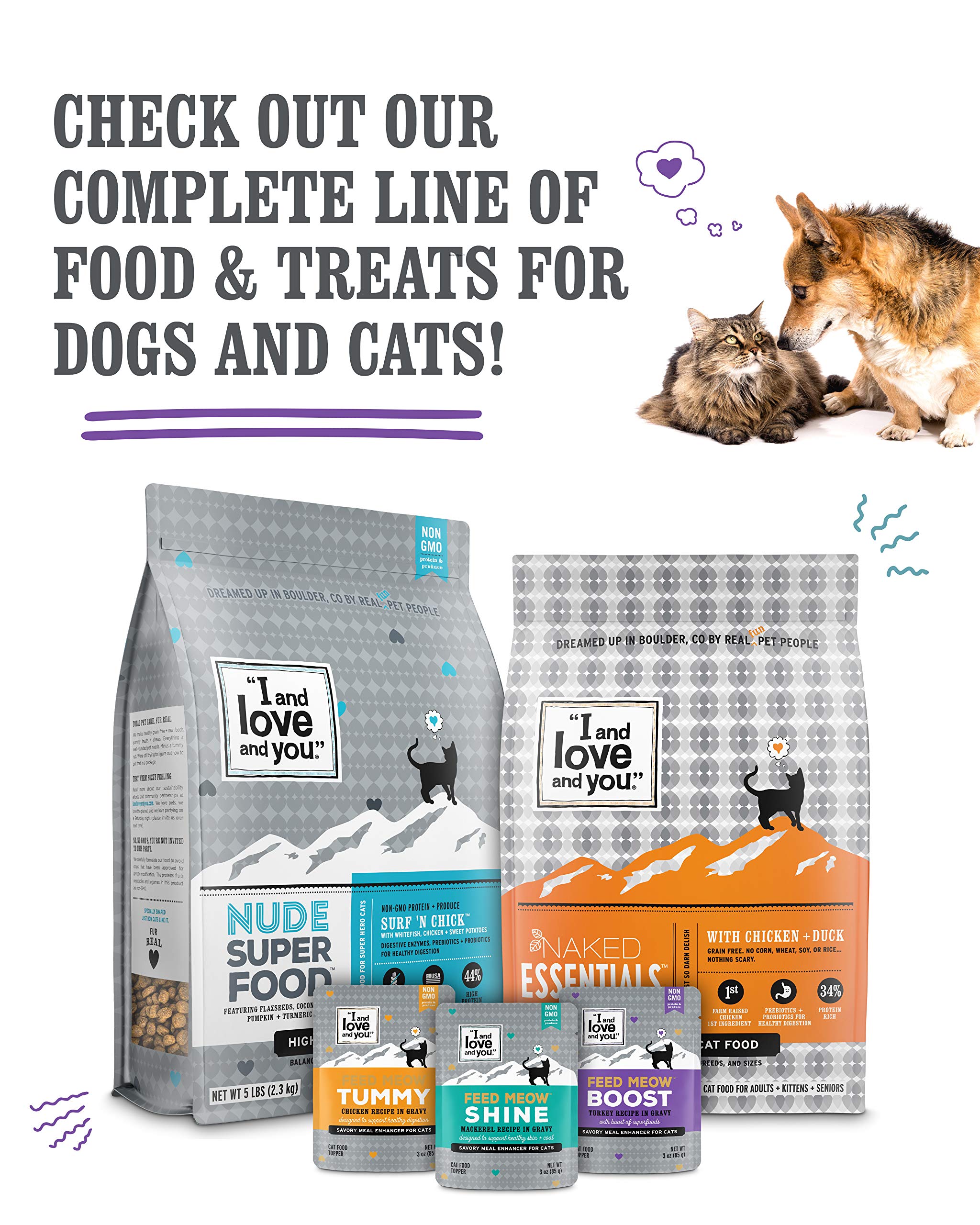 I and Love and You Ninja Cat Jiu Jit Stew variety pack for changing flavors.
