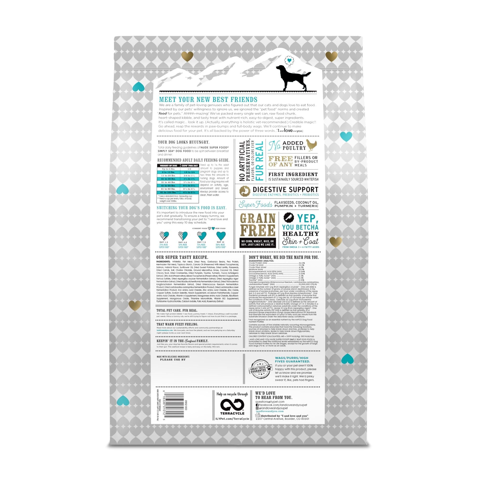 I AND LOVE AND YOU Nude Super Food protein-rich bites for active dogs.