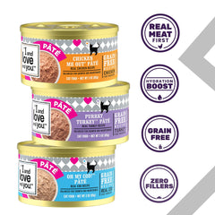 I and LOVE AND YOU Oh My Cod can highlights rich fish protein for a savory feline meal.