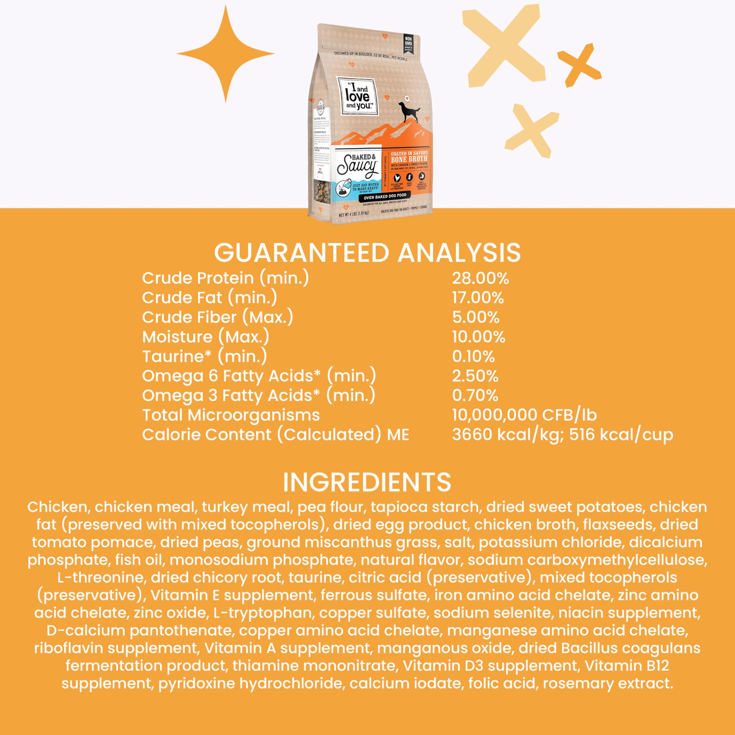I AND LOVE AND YOU sweet potato delivers natural energy and easy digestion support.