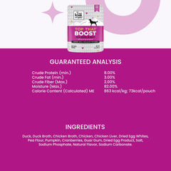 Grain-free formula in I and love and you Top That Boost pouch