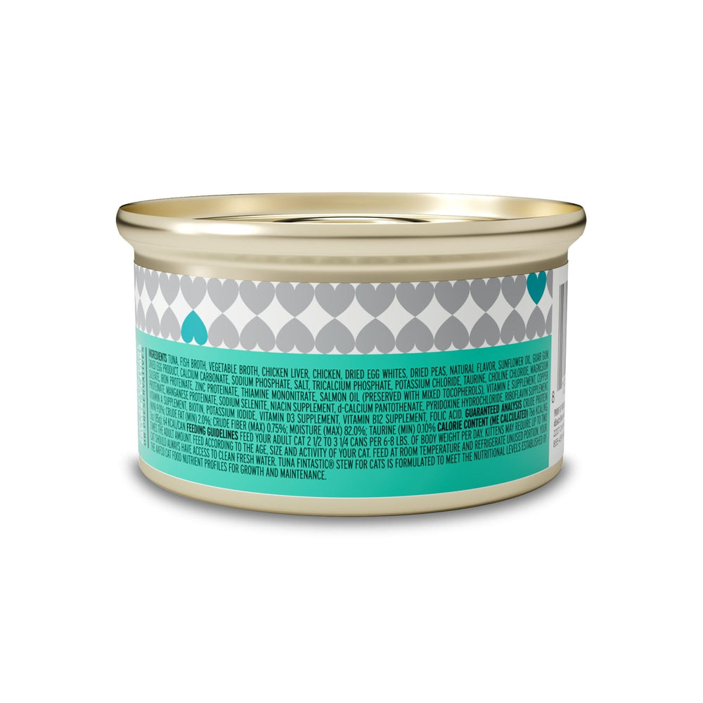 I and Love and You tuna fintastic stew can pouring shows rich gravy and tender tuna chunks