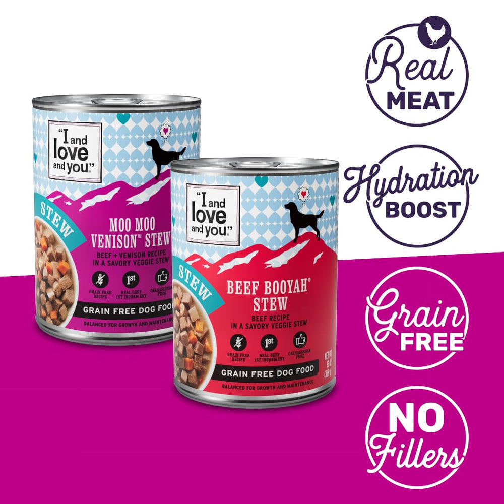 I and Love and You venison can close-up highlighting real meat flavor boosts appetites