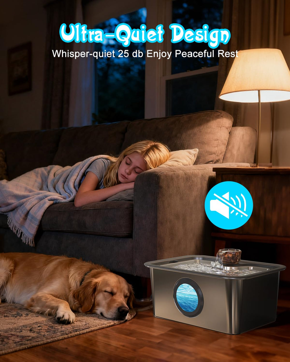 IAD versatile fountain design suits large breeds in homes