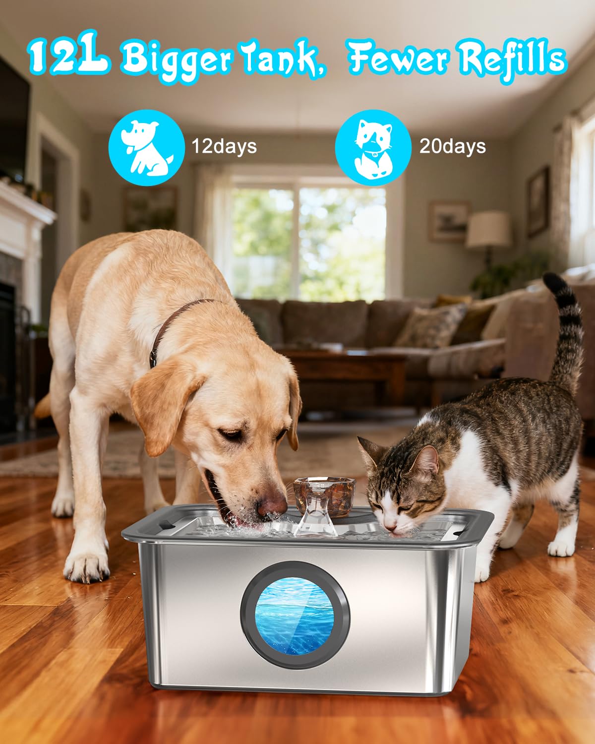 IAD one-touch drain cap makes cleaning effortless