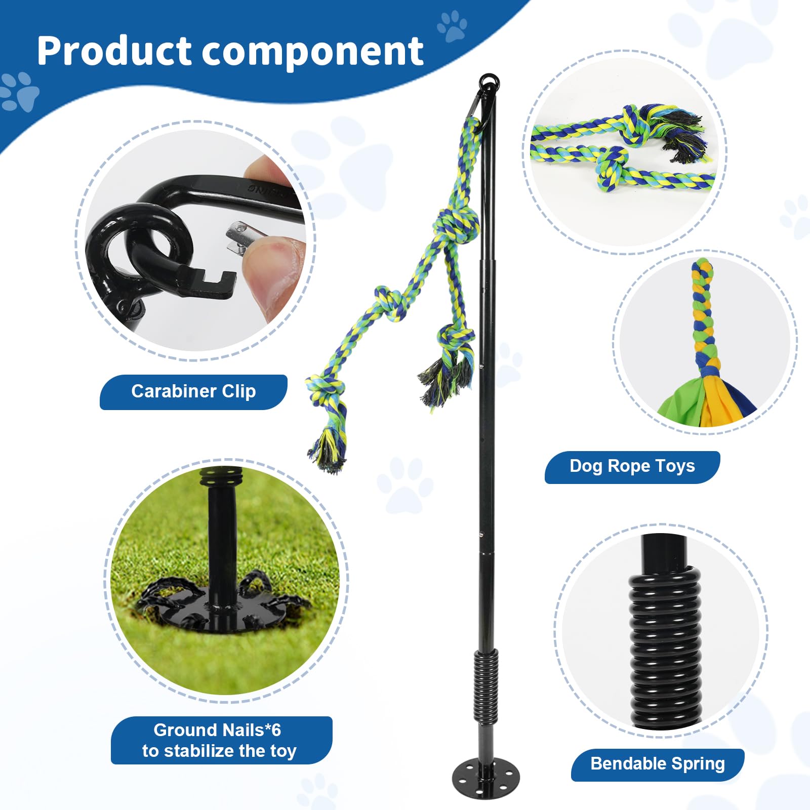 IAIGOGO replacement ropes provide fresh pulls for extended play.