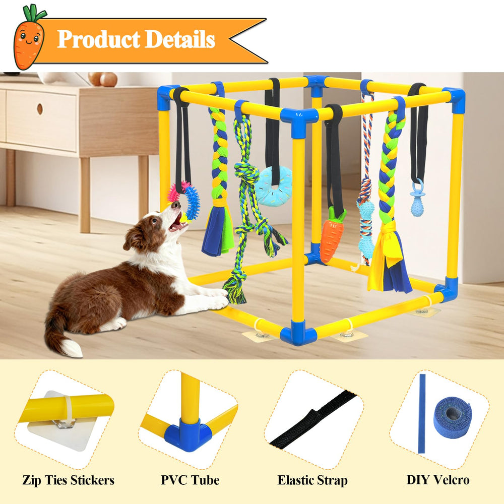 IAIGOGO elastic straps allow easy toy replacement and height changes
