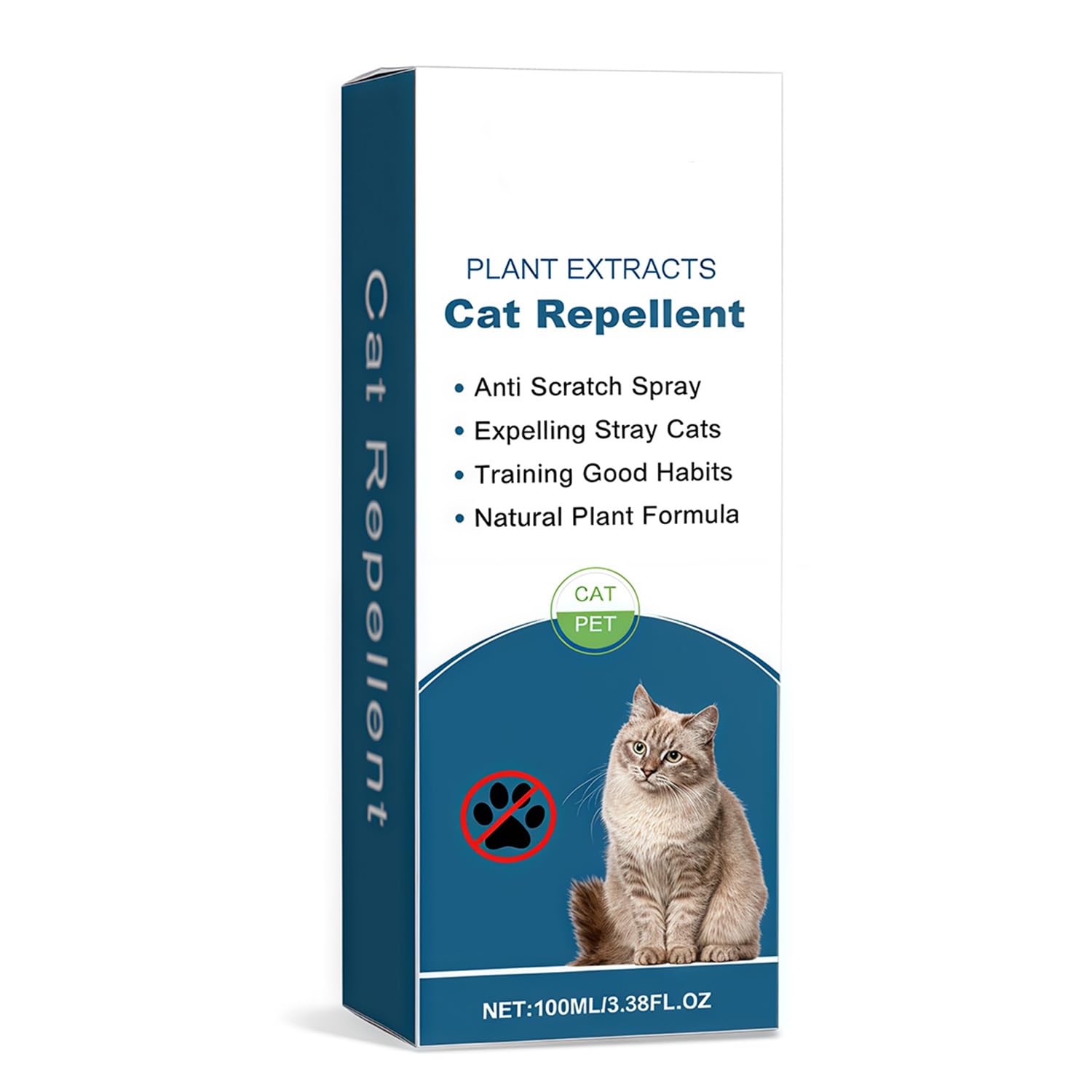 iALTERLL cat deterrent spray blue bottle with citrus aroma for furniture protection