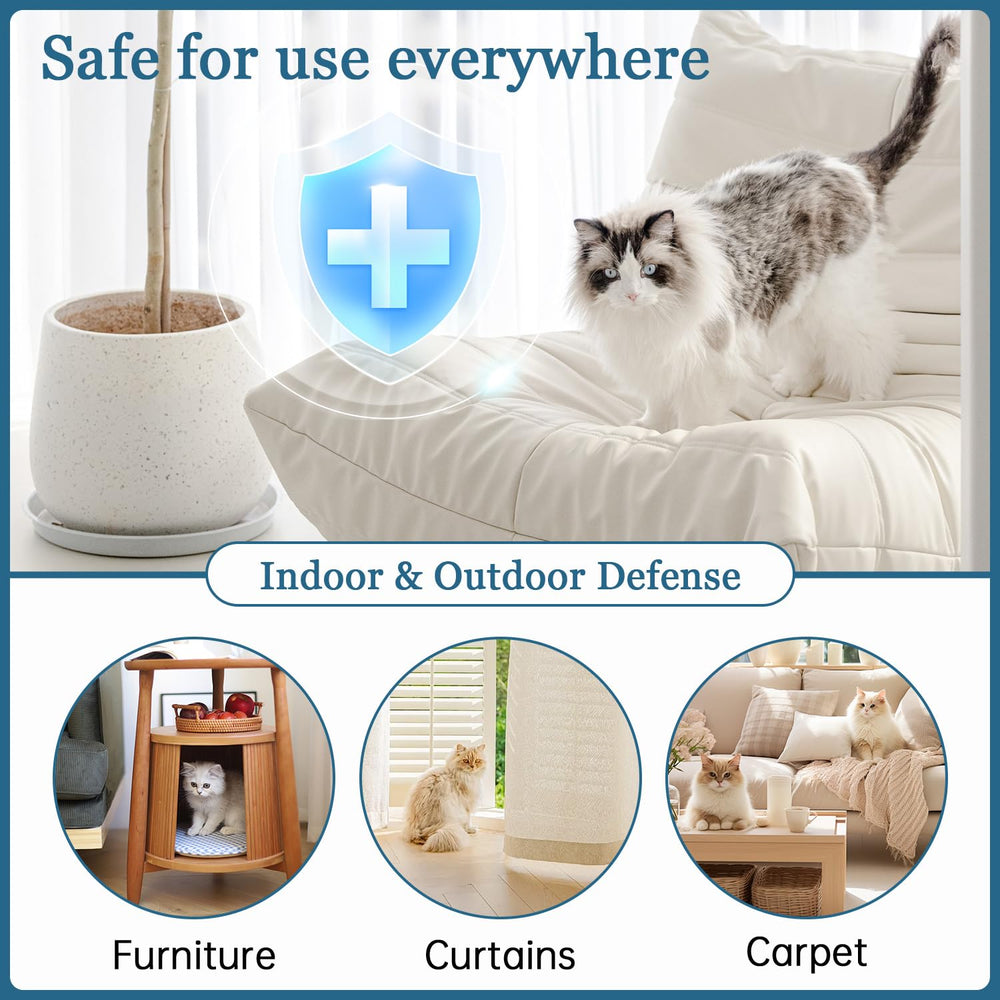 iALTERLL Cat Deterrent Spray near sofa corners protects upholstery from scratching