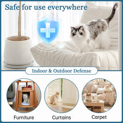 iALTERLL Cat Deterrent Spray near sofa corners protects upholstery from scratching