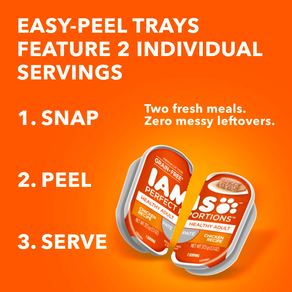 Grain-free pate from IAMS with no artificial flavors; trace amounts possible