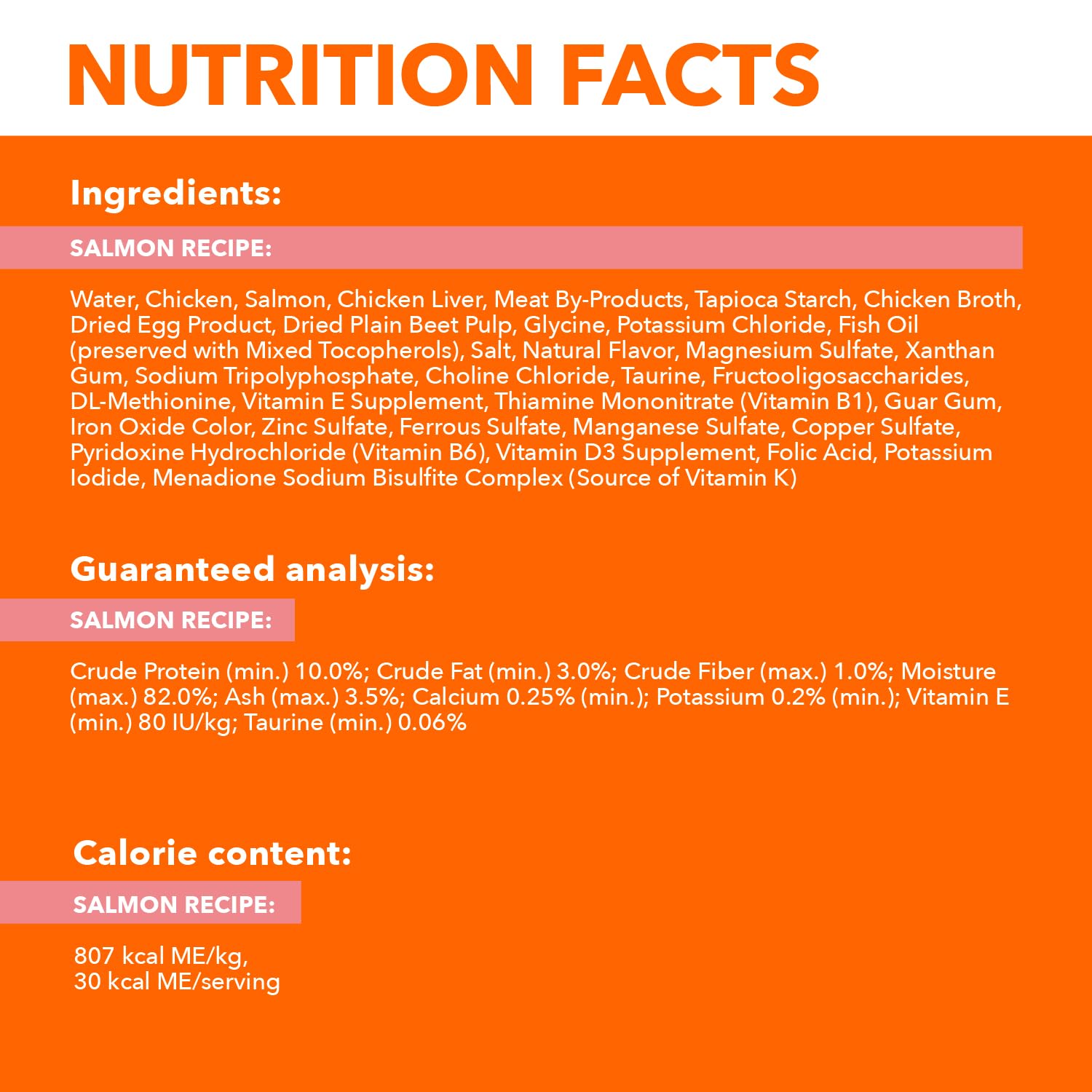 IAMS Perfect Portions grain-free recipe label, no grains or artificial flavors.