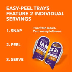 IAMS Perfect Portions grain-free recipe supports grain-free diets in meals.