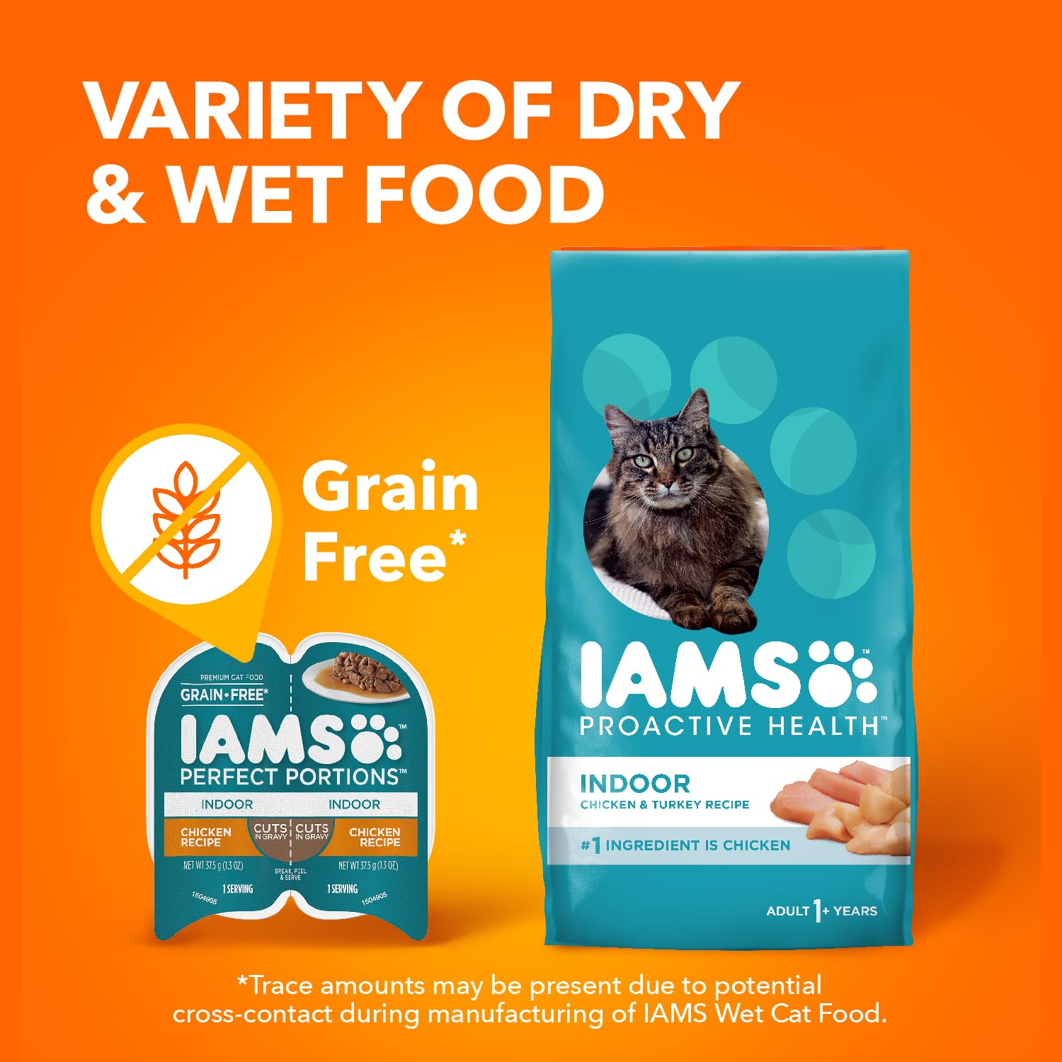 IAMS Perfect Portions high-moisture wet cat food supports hydration during indoor living