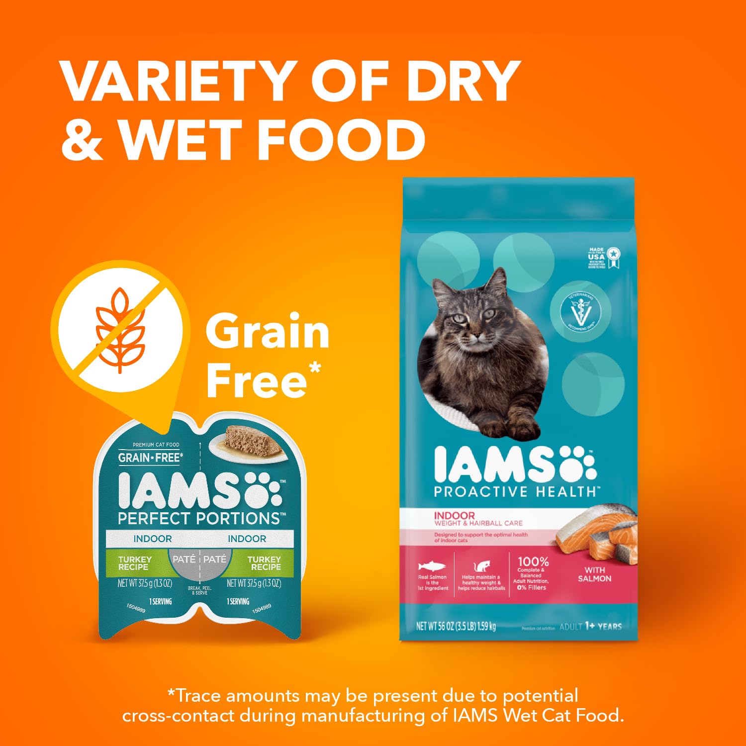 IAMS Perfect Portions indoor cat feeding ready meals for convenience