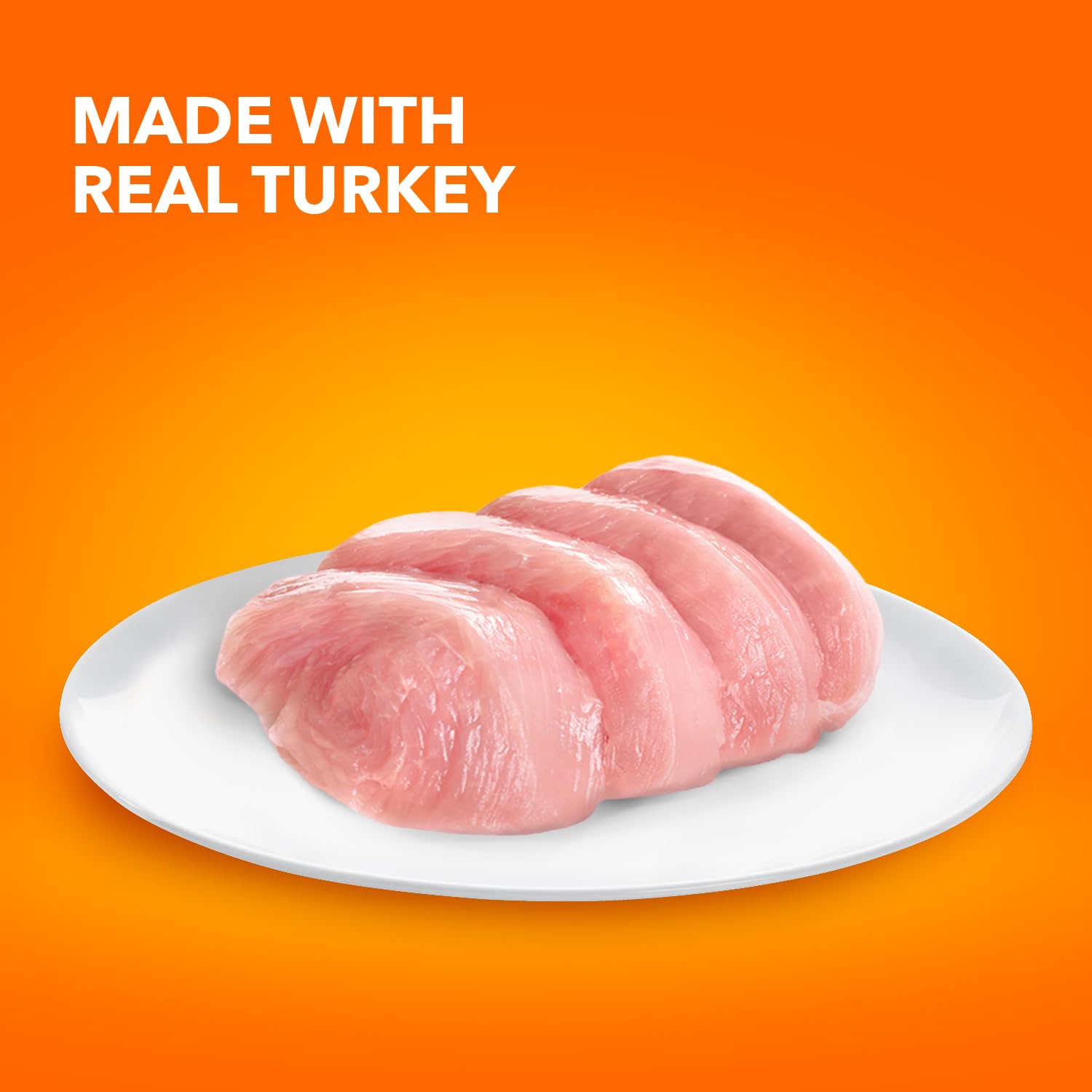 Two-meal twin packs of IAMS Indoor Turkey Pate ready for feeding