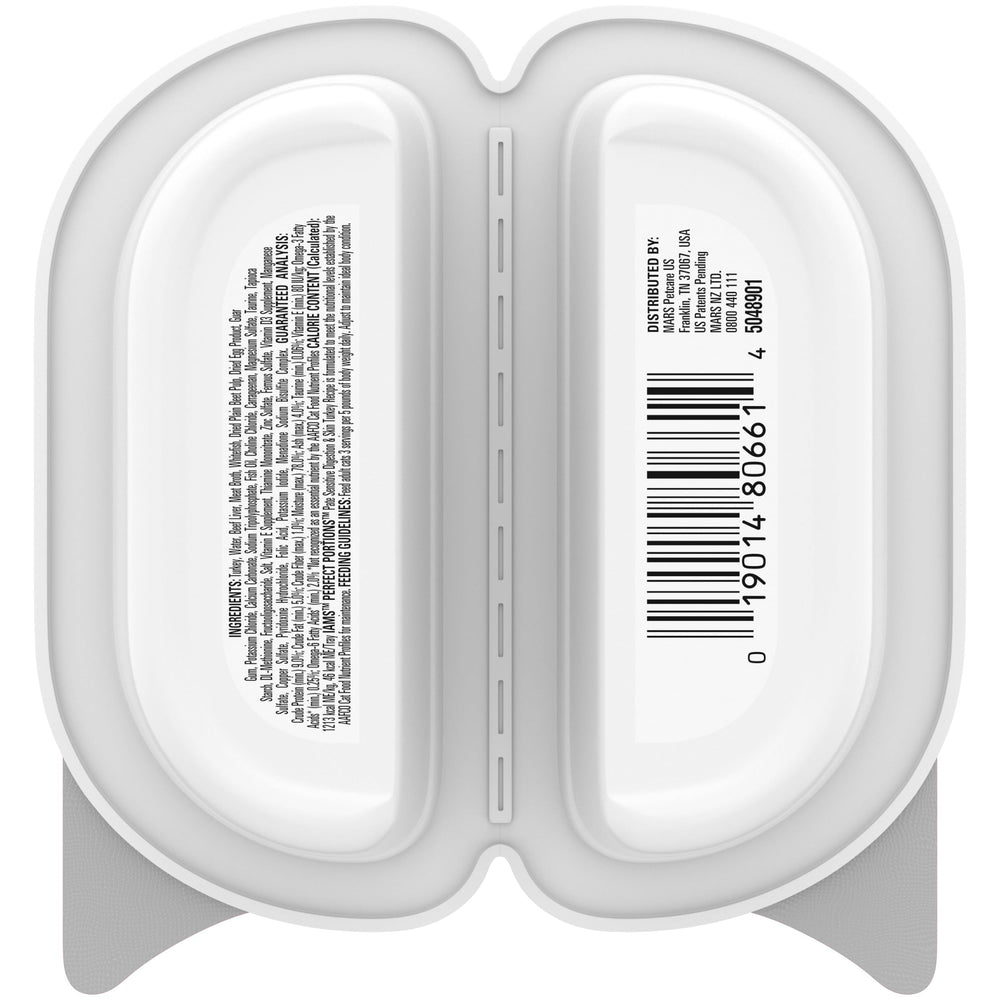 IAMS Perfect Portions two meals in one dish for easy portion control.
