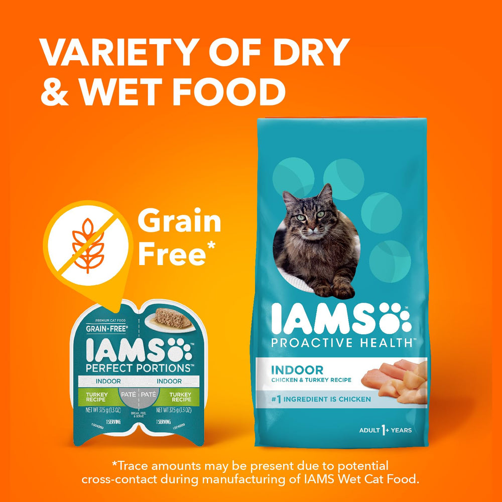 Made in the USA badge on IAMS Perfect Portions packaging
