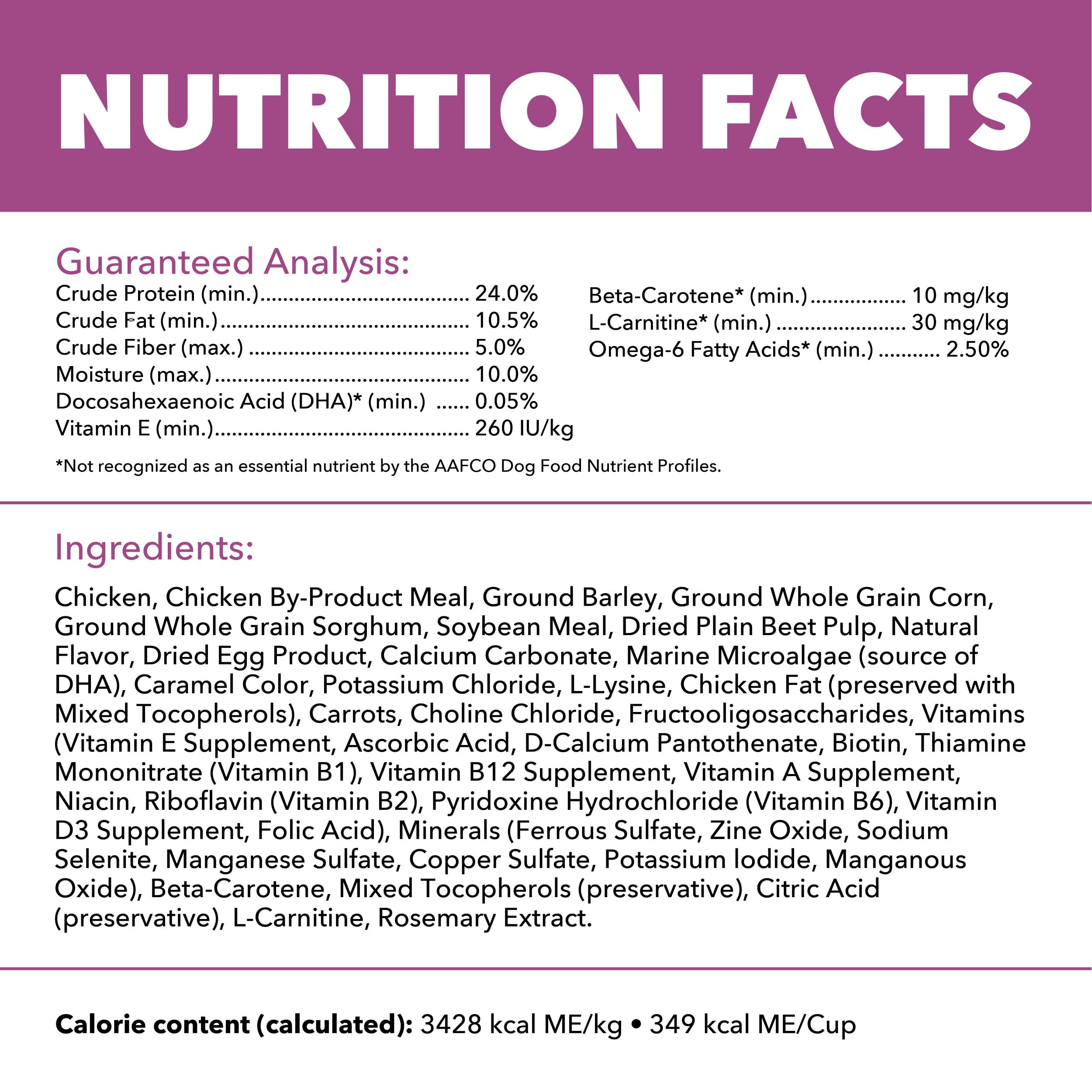 IAMS Proactive Health balanced grains provide steady energy for active seniors