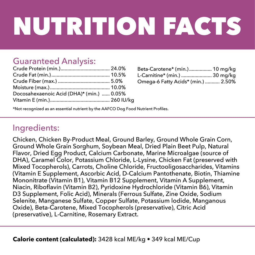 IAMS Proactive Health balanced grains provide steady energy for active seniors