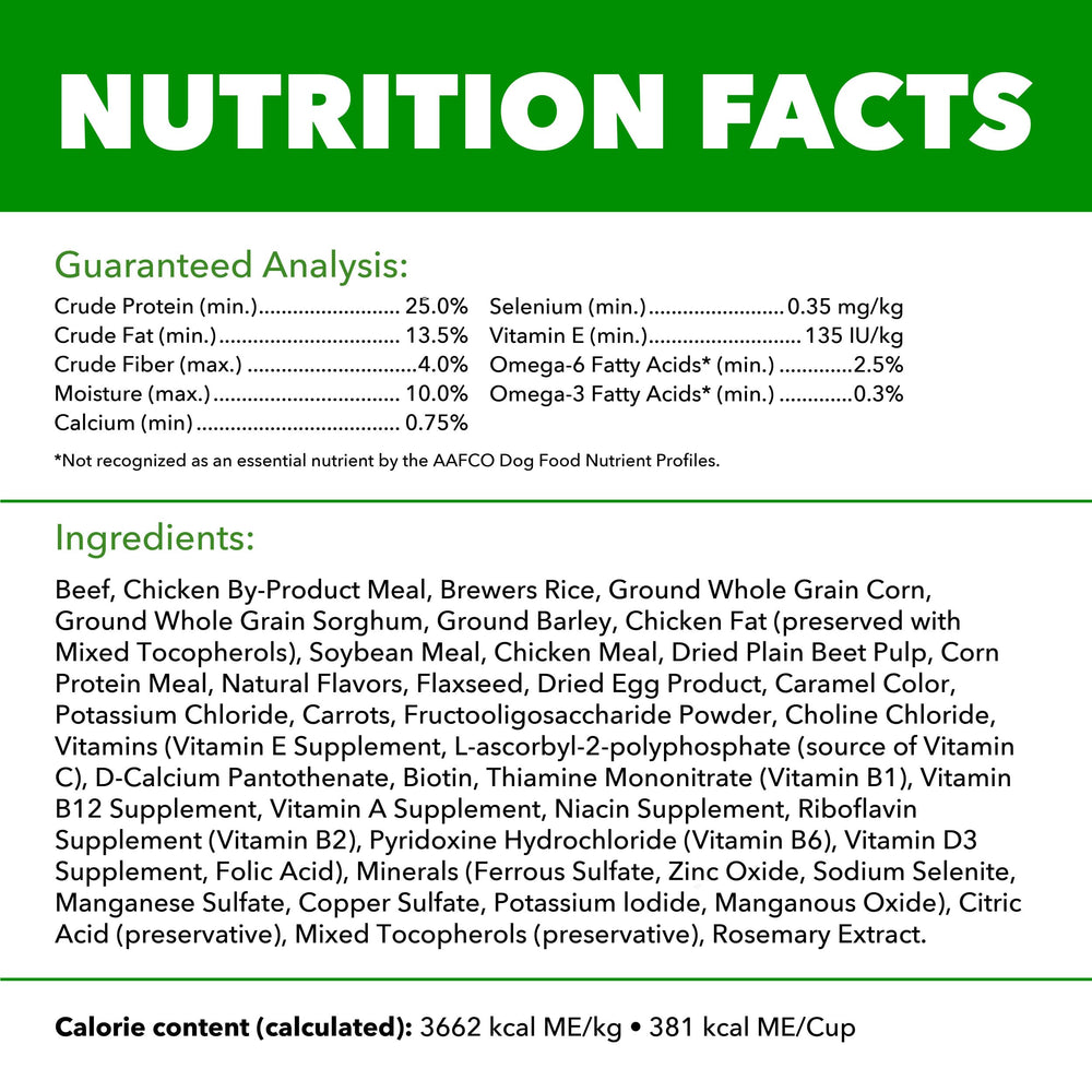 IAMS Proactive Health beef and egg protein powering muscles in large dogs.