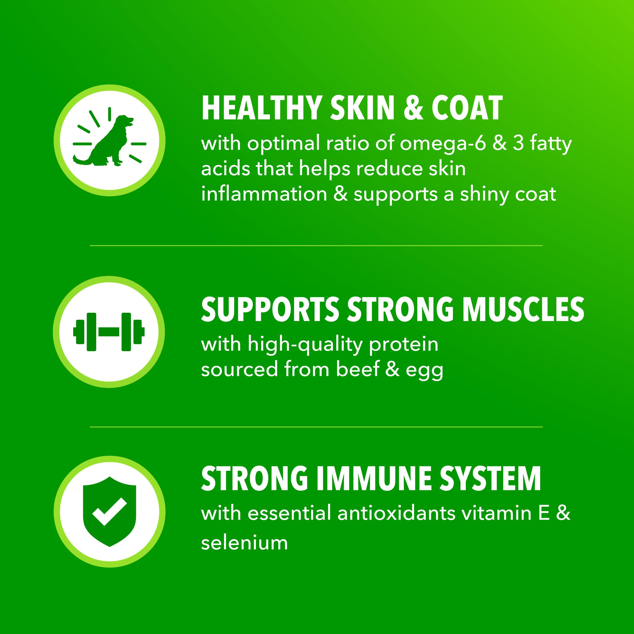 IAMS Proactive Health calcium and joints support for strong bones.