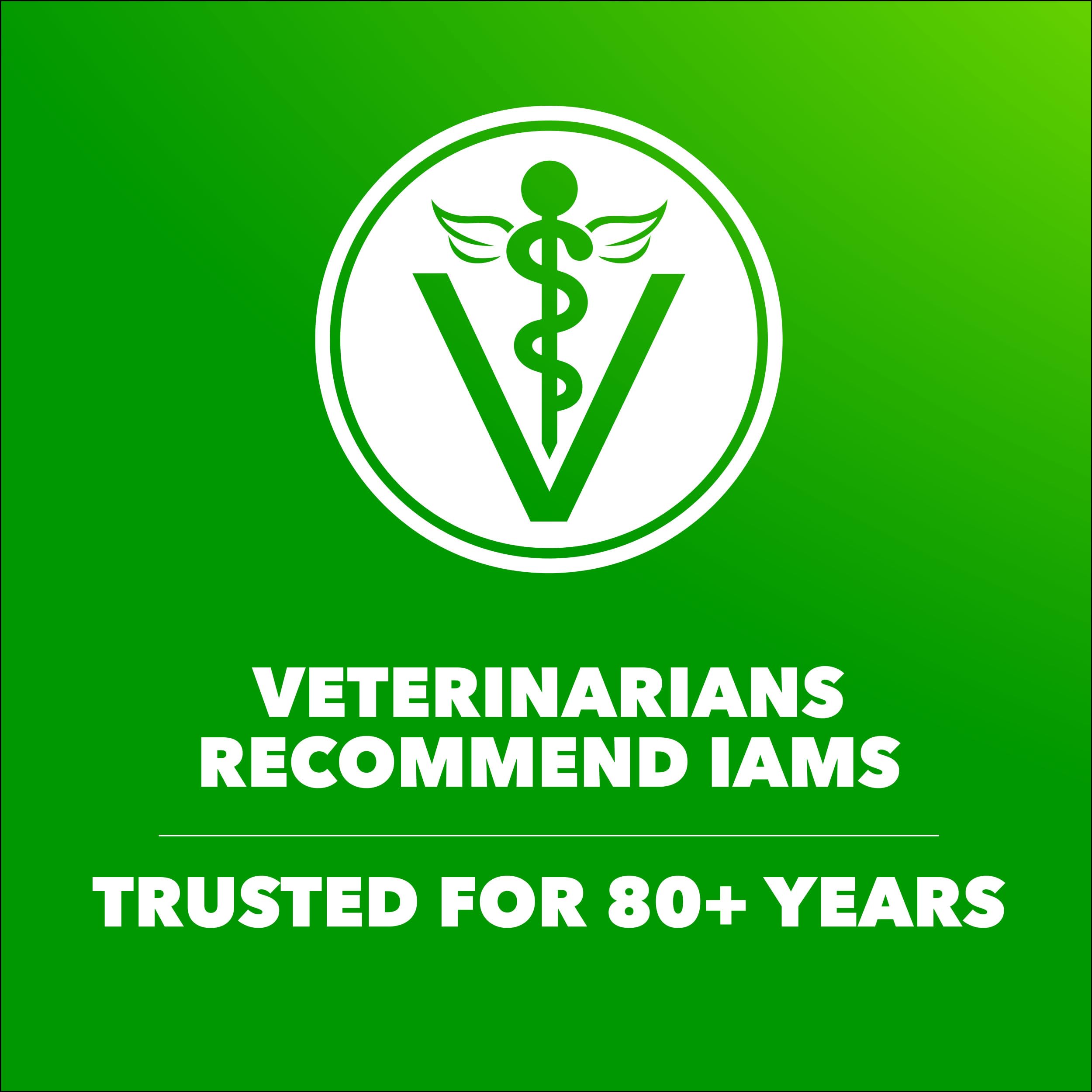 Natural glucosamine and chondroitin support joints in IAMS dog food.